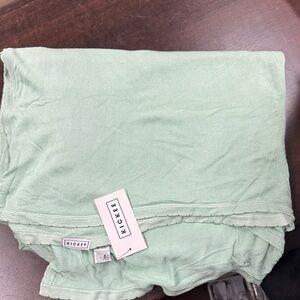 NEW Kickee Bamboo Mint Green Blanket